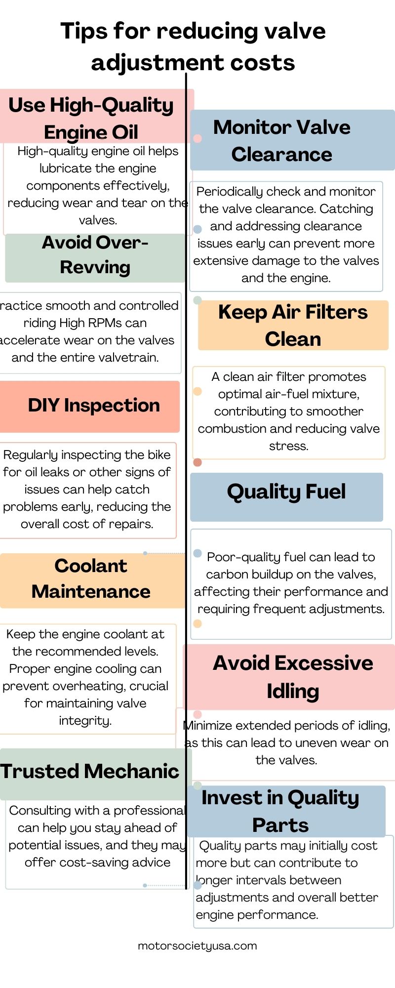 How Much Does a Motorcycle Valve Adjustment CostBest Guide