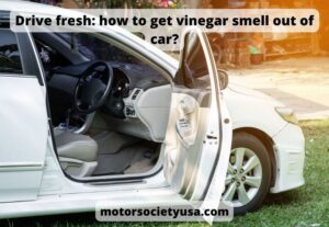Drive fresh: how to get vinegar smell out of car?